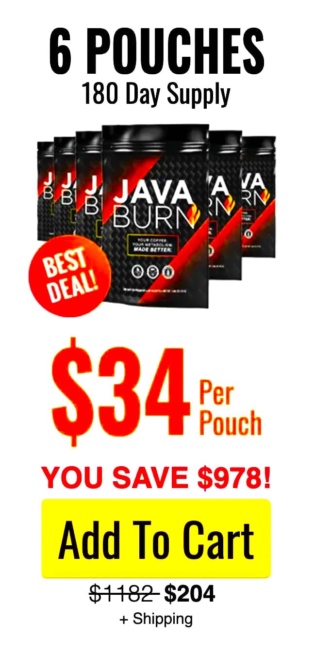 Java Burn 6 bottle